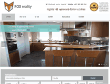 Tablet Screenshot of foxreality.sk